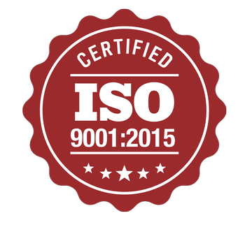 ISO 9001:2015 certified badge